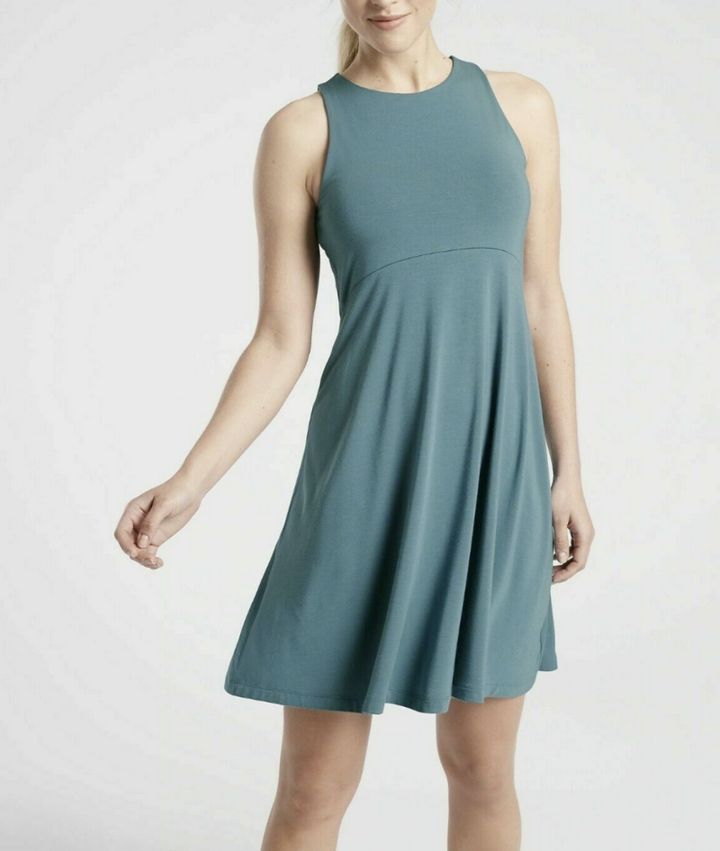 Athleta Surf Teal Sleeveless Santorini Thera Dress