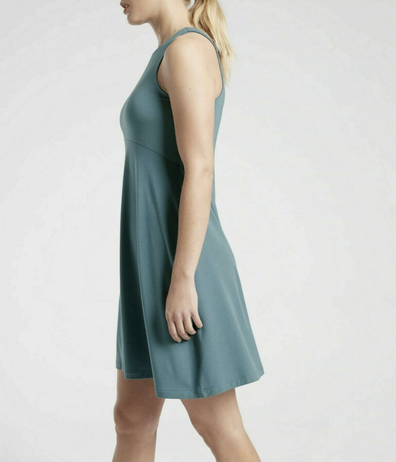 Athleta Surf Teal Sleeveless Santorini Thera Dress