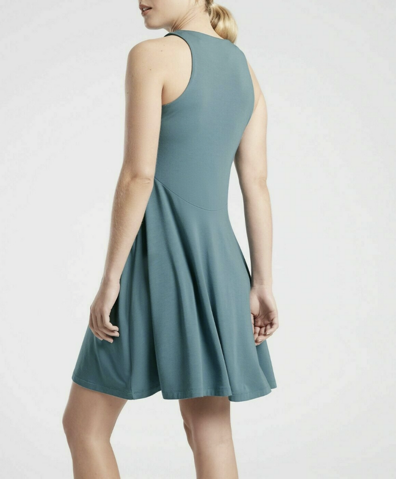 Athleta Surf Teal Sleeveless Santorini Thera Dress