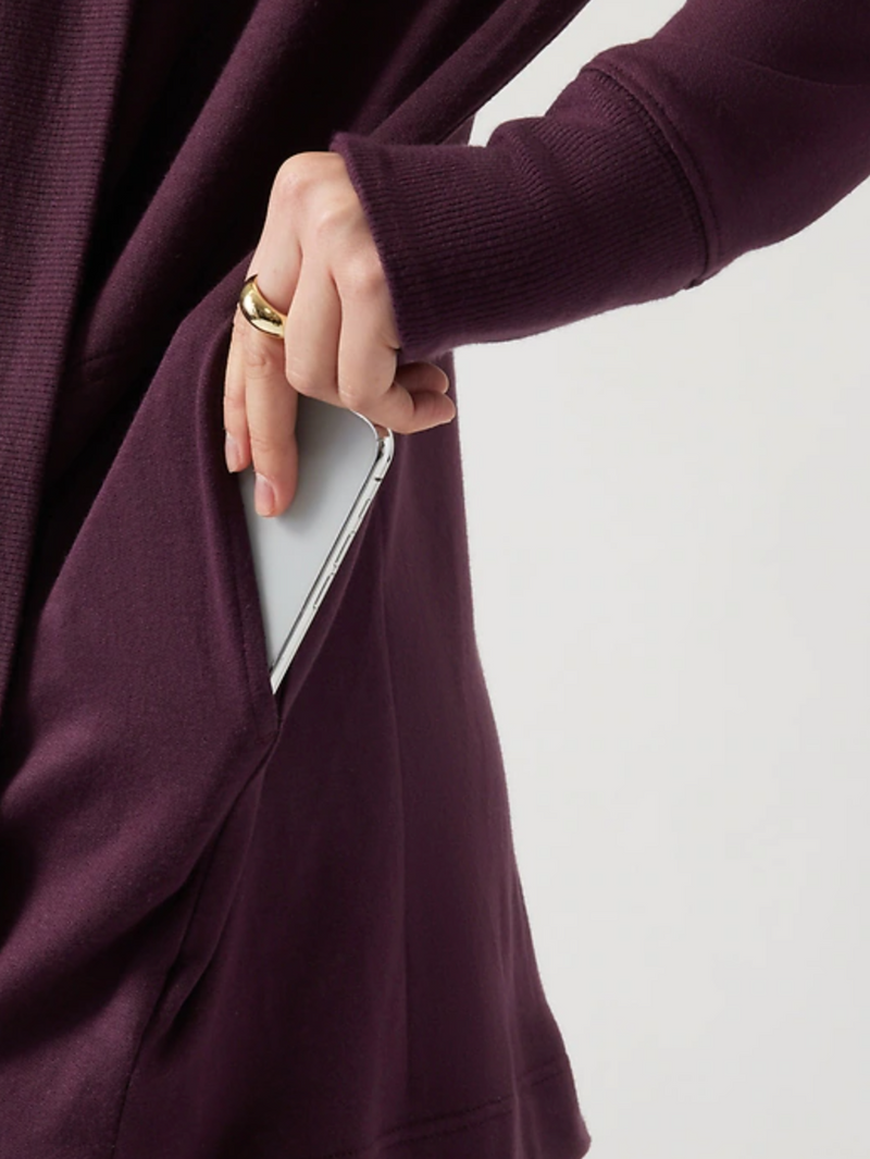 Athleta Spiced Cabernet Nirvana Pranayama Restore Wrap Cardigan
