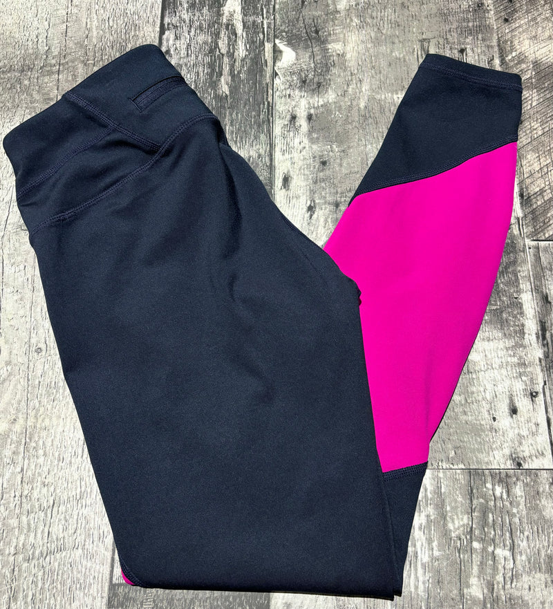 Athleta navy/pink crop leggings - Hers size XS