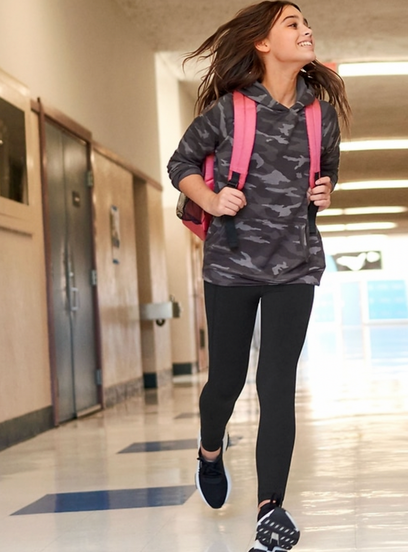 Athleta Girl Black Camo In Your Element 2.0 Hoodie Sweatshirt