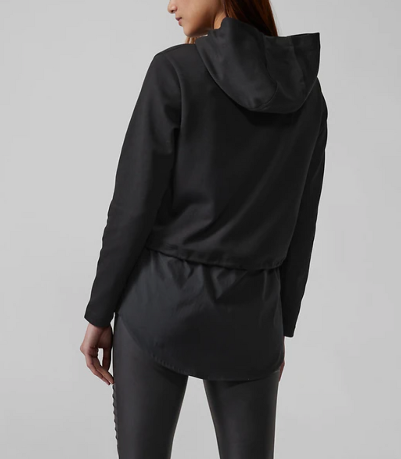 Athleta Black Gallery Hoodie Top