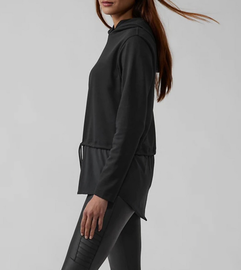Athleta Black Gallery Hoodie Top