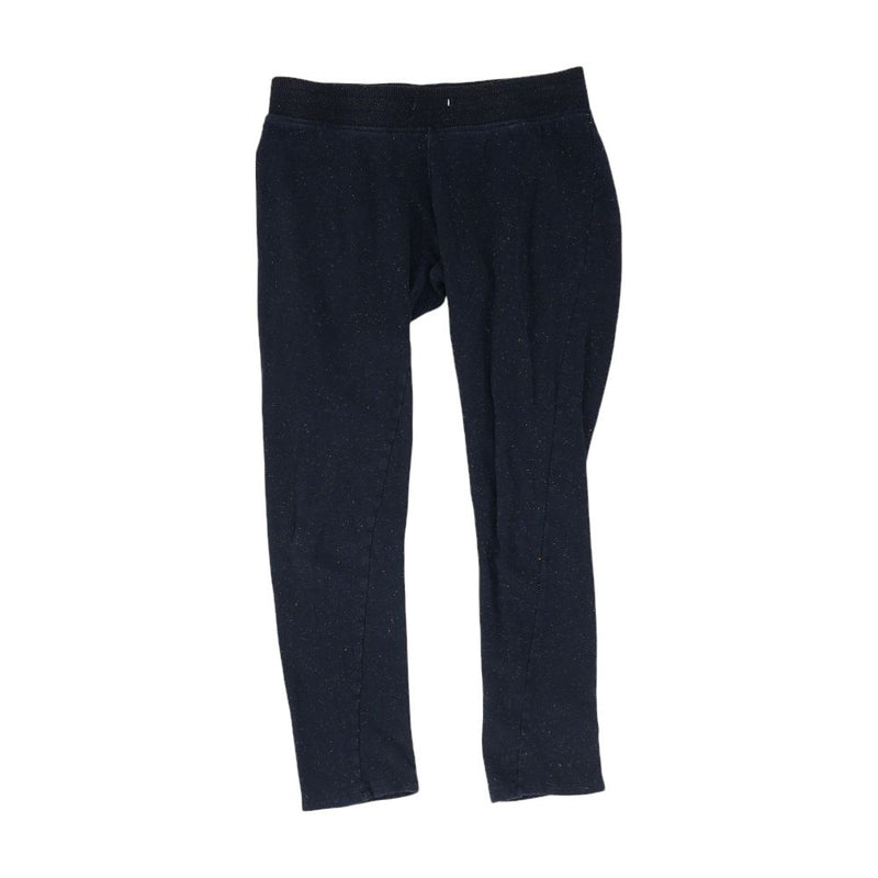 Black Solid Active Pants