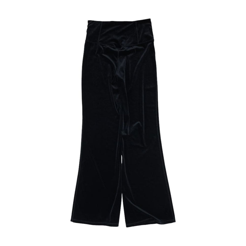 Black Solid Active Pants