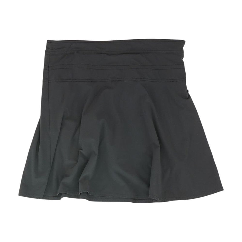 Black Solid Active Skirt