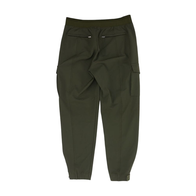 Green Solid Active Pants
