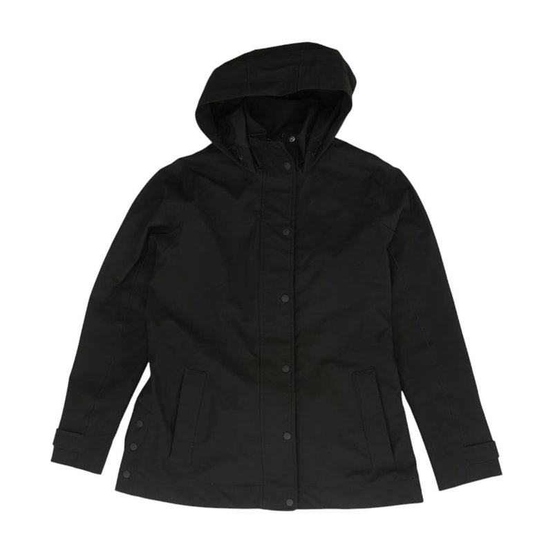 Black Solid Rain Jacket