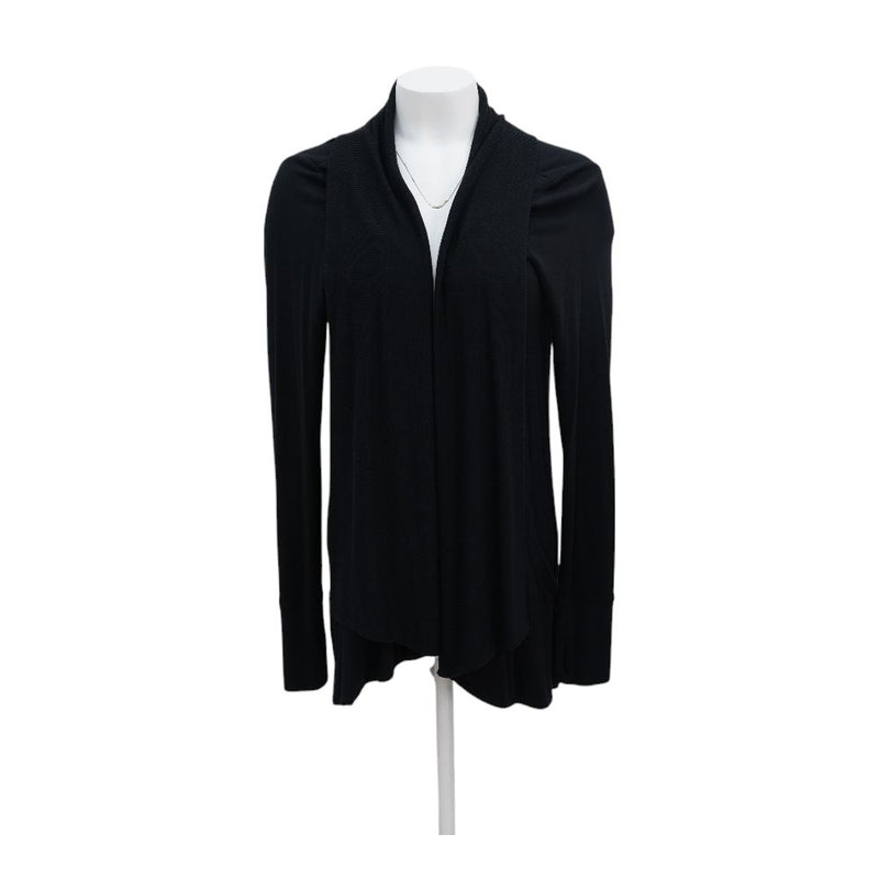 Black Solid Cardigan Sweater