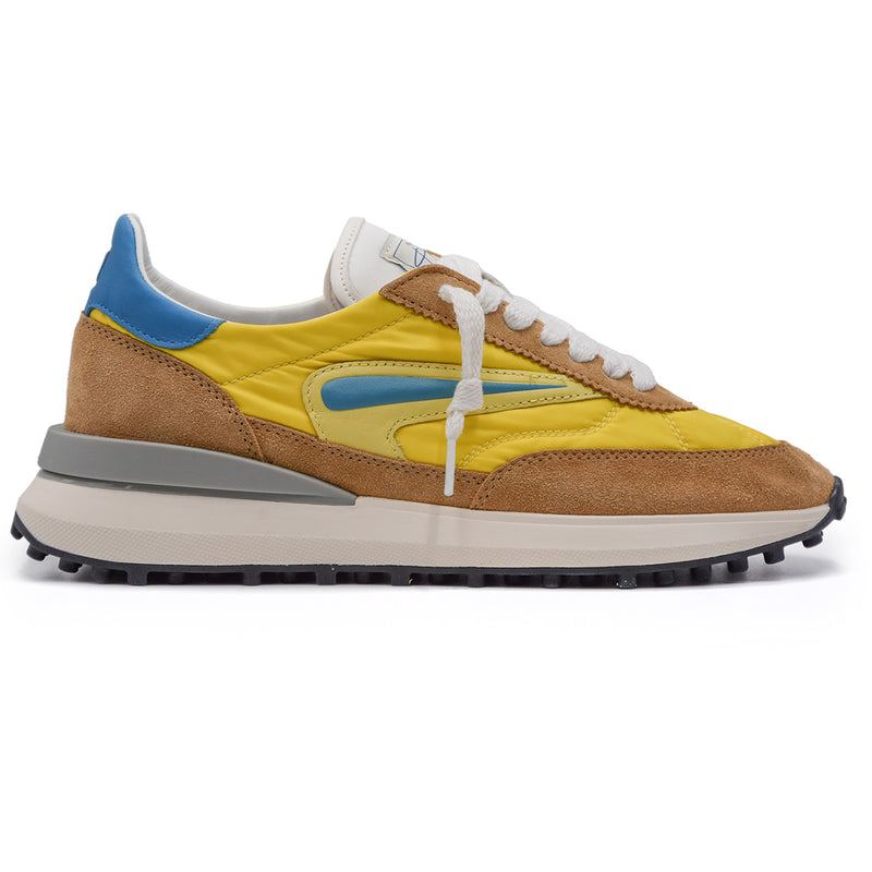 DATE Athleta Sneakers Men Yellow With Nylon Label