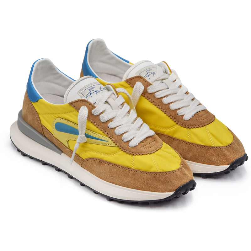 DATE Athleta Sneakers Men Yellow With Nylon Label