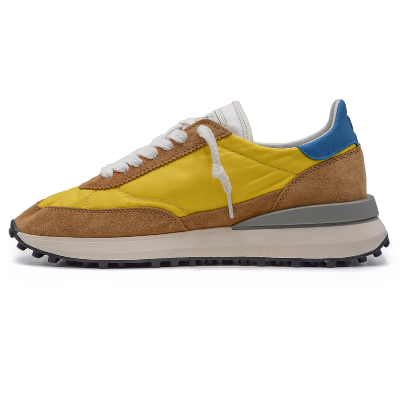 DATE Athleta Sneakers Men Yellow With Nylon Label