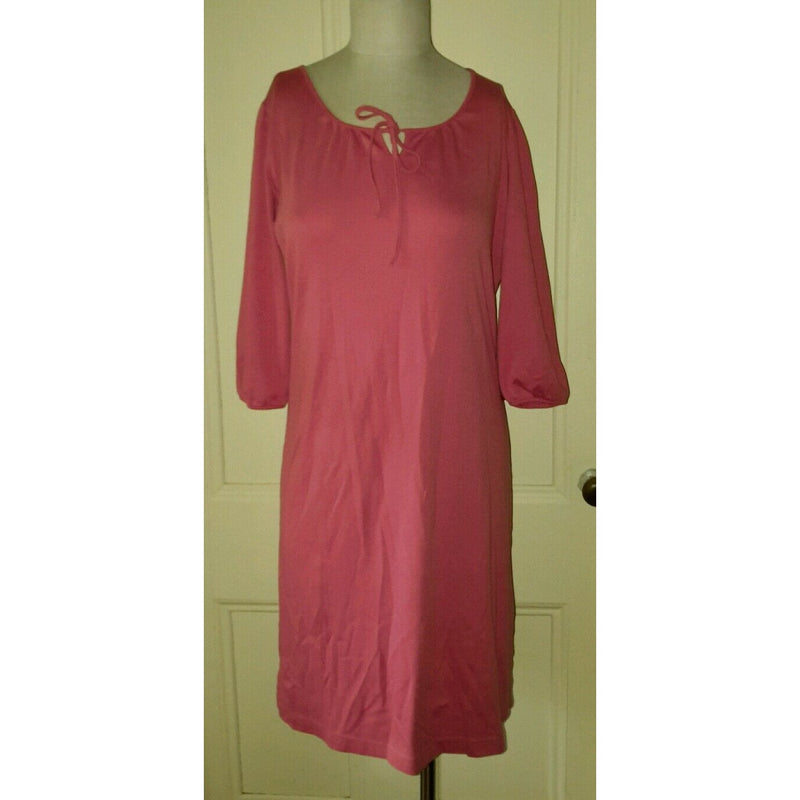 LL Bean Supima Cotton Beach Swim Suit Coverup Summer Dress Womens XS Coral Pink