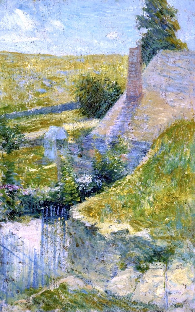 Artist's Home Seen from the Back by John Twachtman - Hand Painted Oil Painting