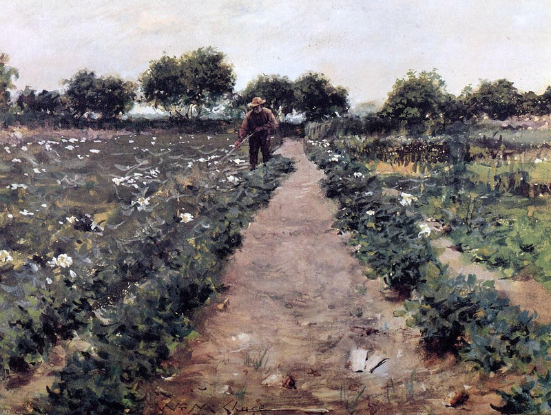 The Potato Patch (also known as Garden, Shinnecock) by William Merritt Chase - Hand Painted Oil Painting