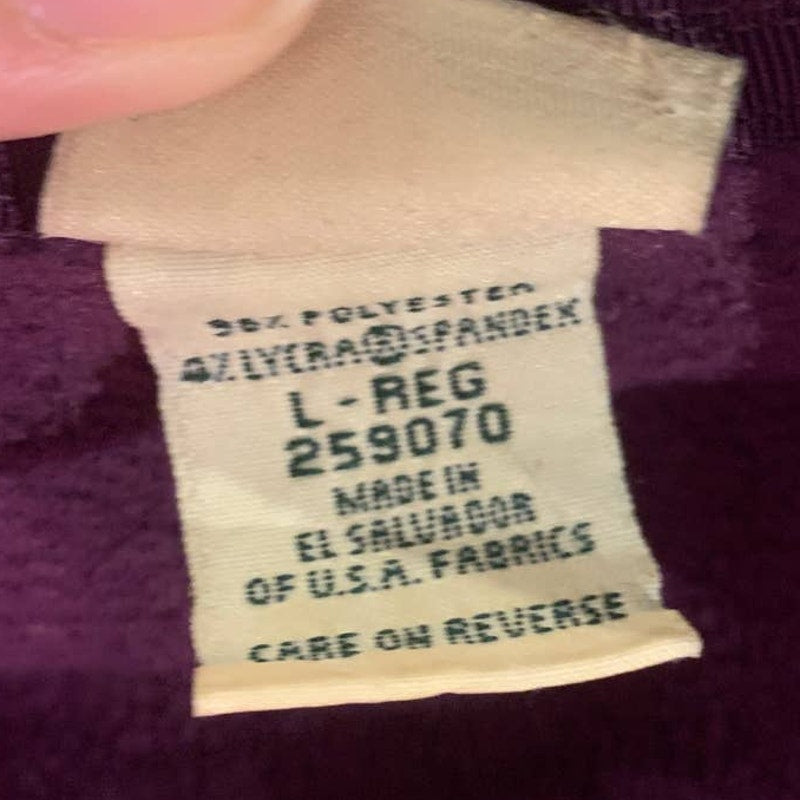 LL Bean Large Long Sleeve Fleece 1/4 Zip Polyester Blend Pullover Sweater