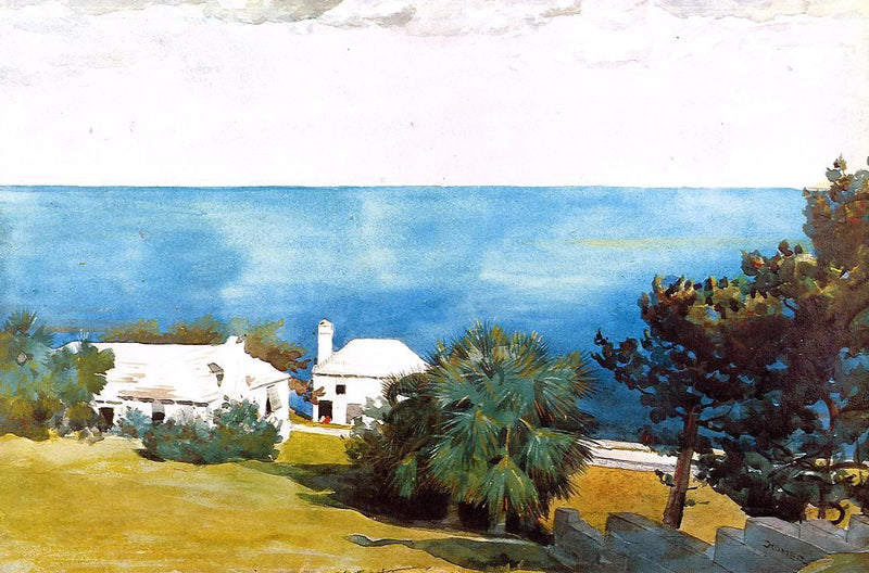 Shore at Bermuda by Winslow Homer - Hand Painted Oil Painting