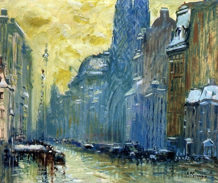 Fifth Avenue by Arthur Clifton Goodwin - Hand Painted Oil Painting