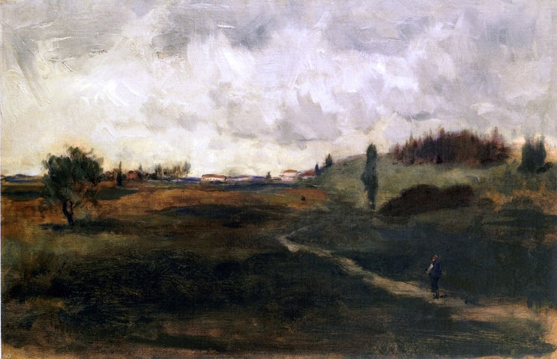 Landscape, Tuscany by John Twachtman - Hand Painted Oil Painting