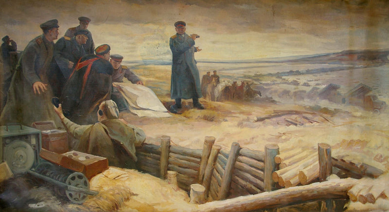 Oil painting Before the fight Unknown artist