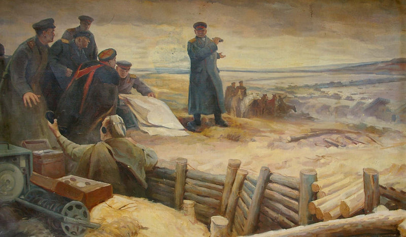 Oil painting Before the fight Unknown artist