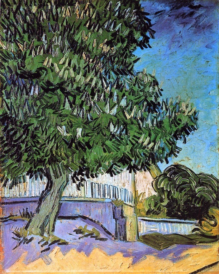 Chestnut Trees in Bloom by Vincent Van Gogh - Hand Painted Oil Painting