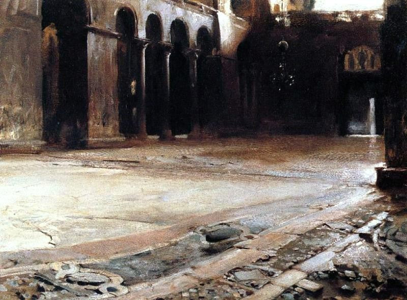 Pavement of St. Mark's by John Singer Sargent - Hand Painted Oil Painting