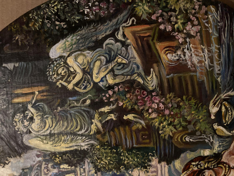 Oil painting Fun in the garden Alexander Litvinov