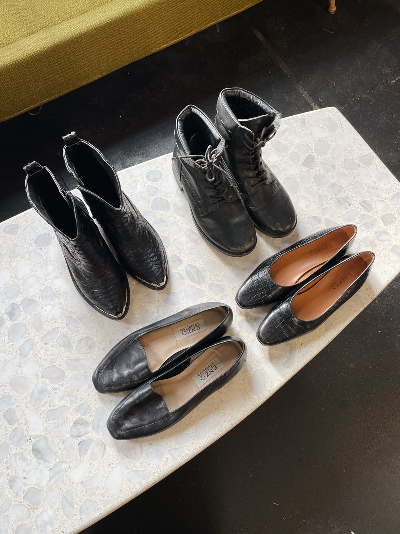 Leather Combat Boots | 7
