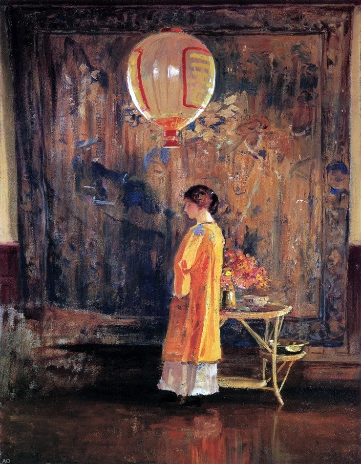 In the Studio by Guy Orlando Rose - Hand Painted Oil Painting