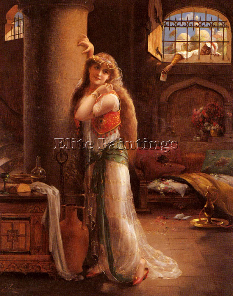 VERNON THE SECRET MESSAGE ARTIST PAINTING REPRODUCTION HANDMADE OIL CANVAS REPRO