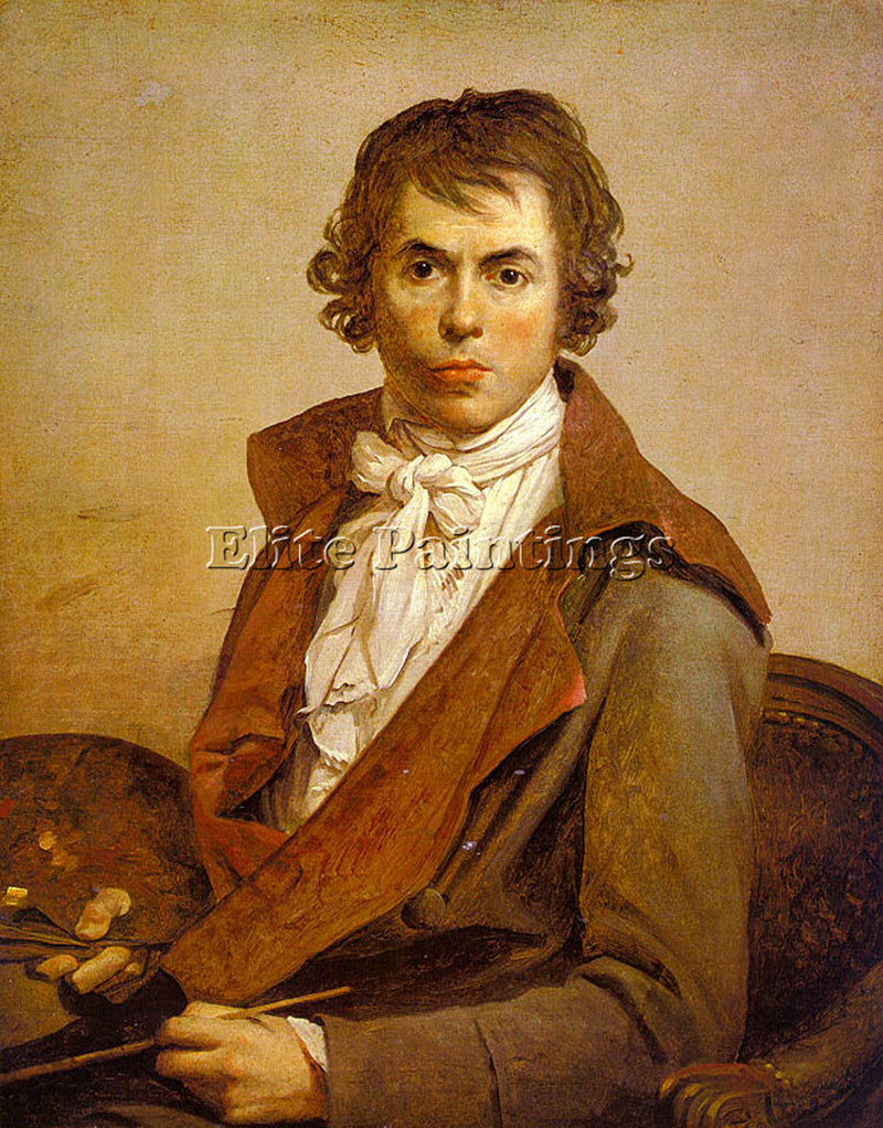 JACQUES-LOUIS DAVID SELF PORTRAIT CGF ARTIST PAINTING REPRODUCTION HANDMADE OIL