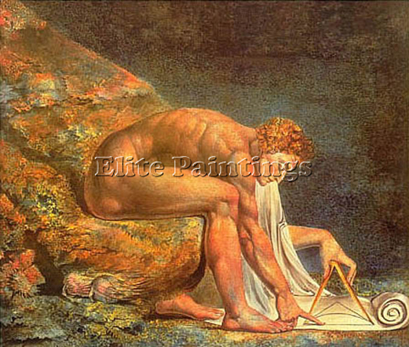 WILLIAM BLAKE BLAK10 ARTIST PAINTING REPRODUCTION HANDMADE OIL CANVAS REPRO WALL