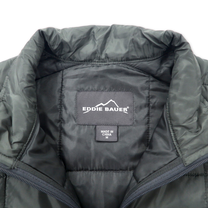EDDIE BAUER キルティング ライナージャケット 中綿 インサレーション M カーキ ポリエステル IDEALジップ