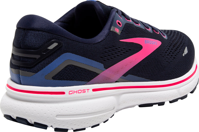 Brooks Ghost 15 Womens Running Shoes - Navy