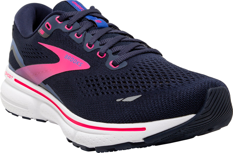 Brooks Ghost 15 Womens Running Shoes - Navy