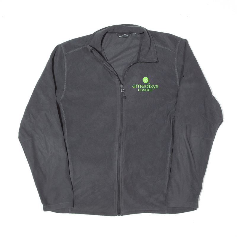 EDDIE BAUER Fleece Jacket Grey Mens L