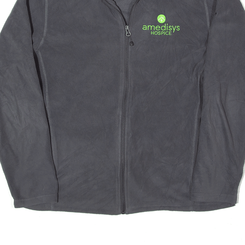 EDDIE BAUER Fleece Jacket Grey Mens L