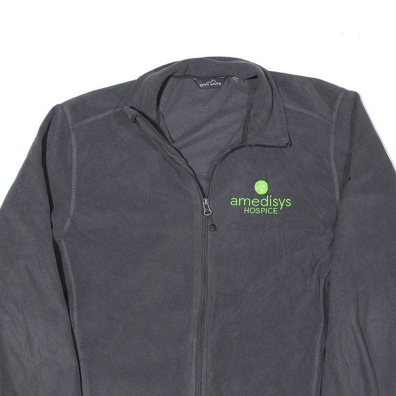 EDDIE BAUER Fleece Jacket Grey Mens L