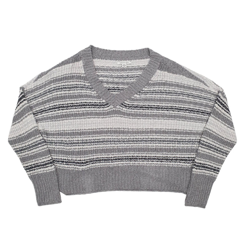 American Eagle Knit V Neck Cotton Blend Sweatshirt Jumper Womens S