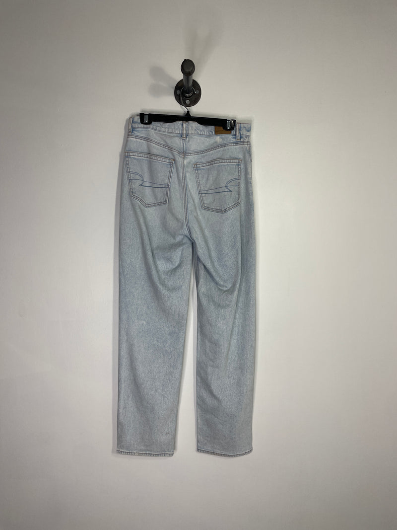 AE Light Wash Crossover Jeans