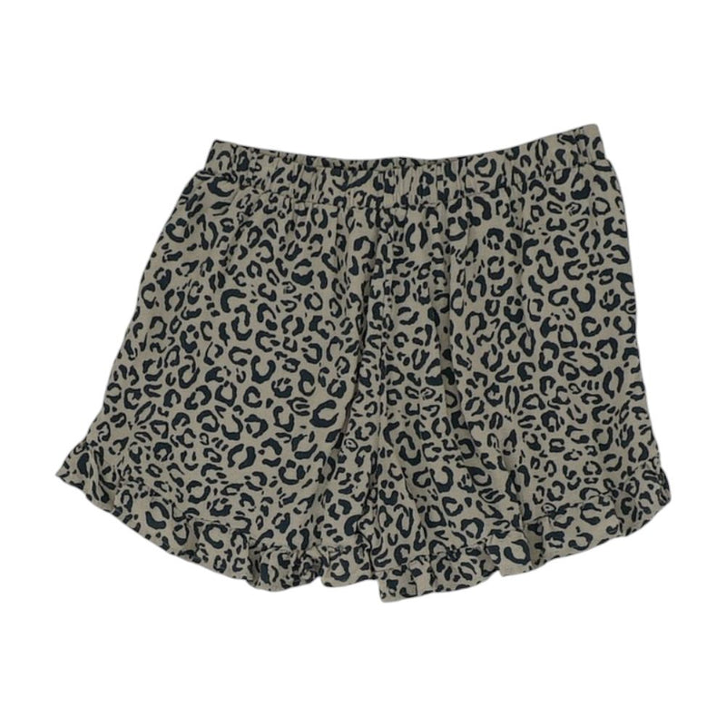 Brown Animal Print Shorts