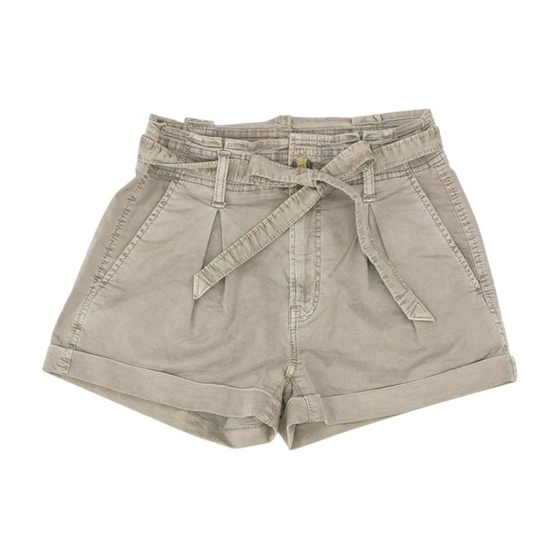 Brown Solid Shorts
