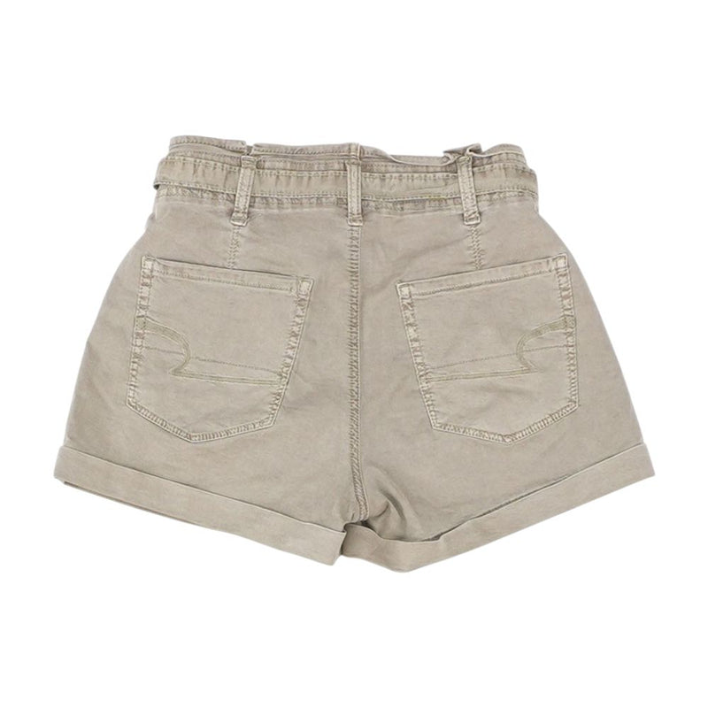 Brown Solid Shorts