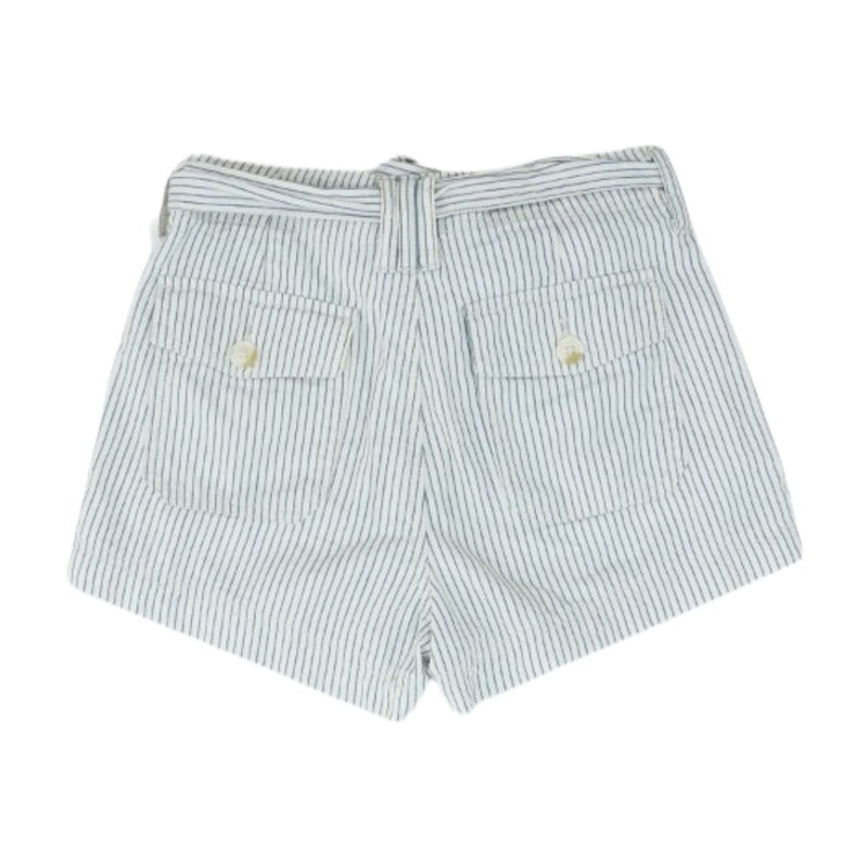 White Striped Chino Shorts