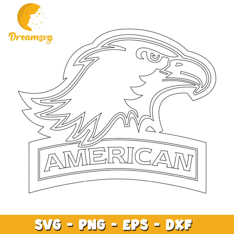 American Eagle SVG PNG EPS DXF Cut File