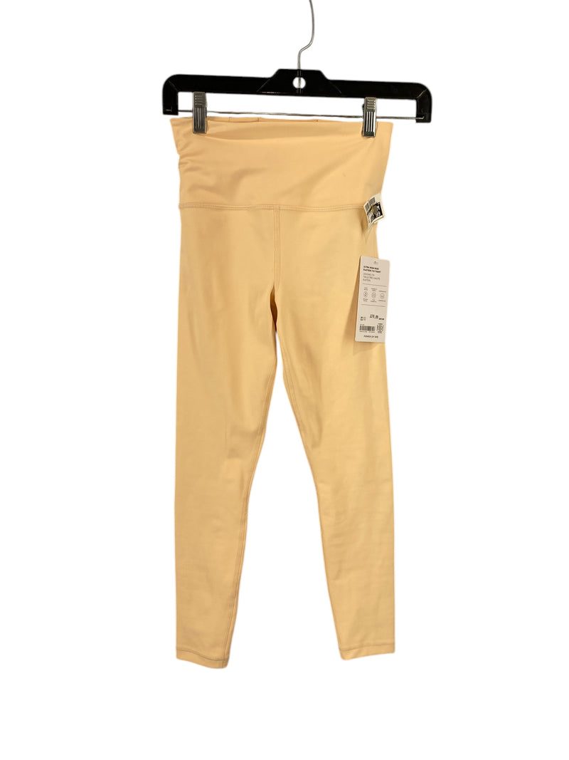 Athletic Leggings By Athleta In Peach, Size: Xxs