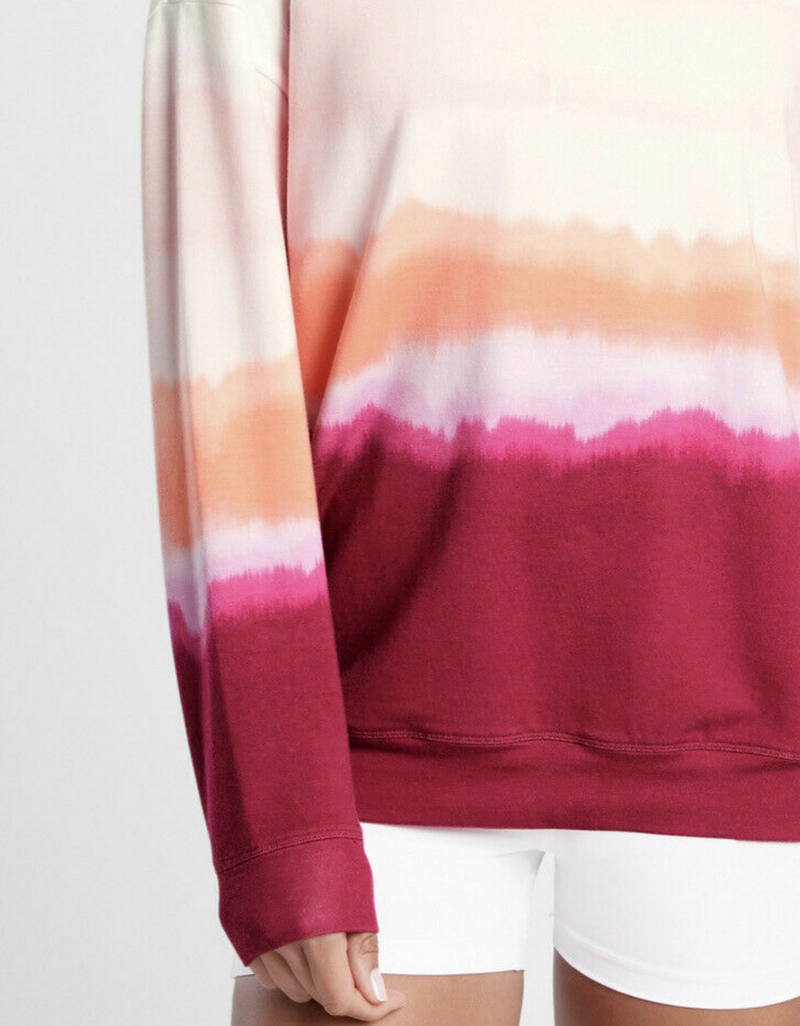 Athleta Studio To Summer Plum Street Print Balance Pullover Sweatshirt