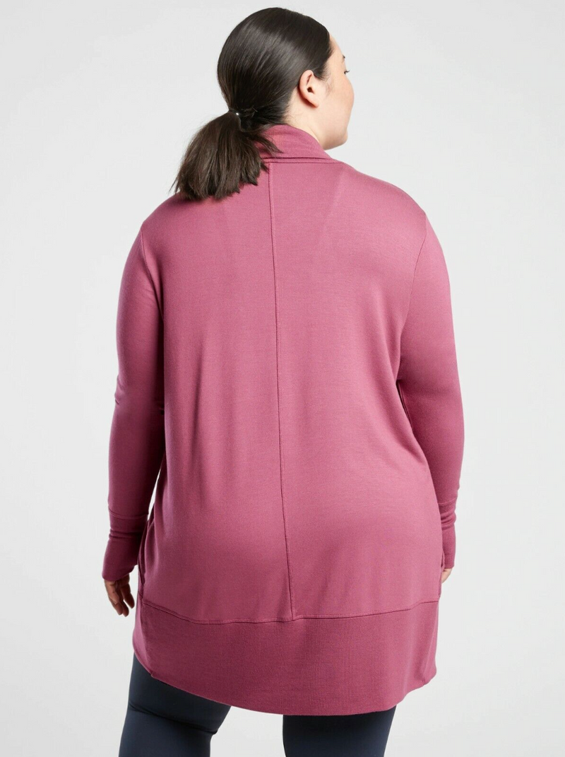 Athleta Victorian Berry Nirvana Pranayama Wrap Cardigan